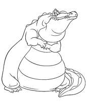 coloriage le crocodile